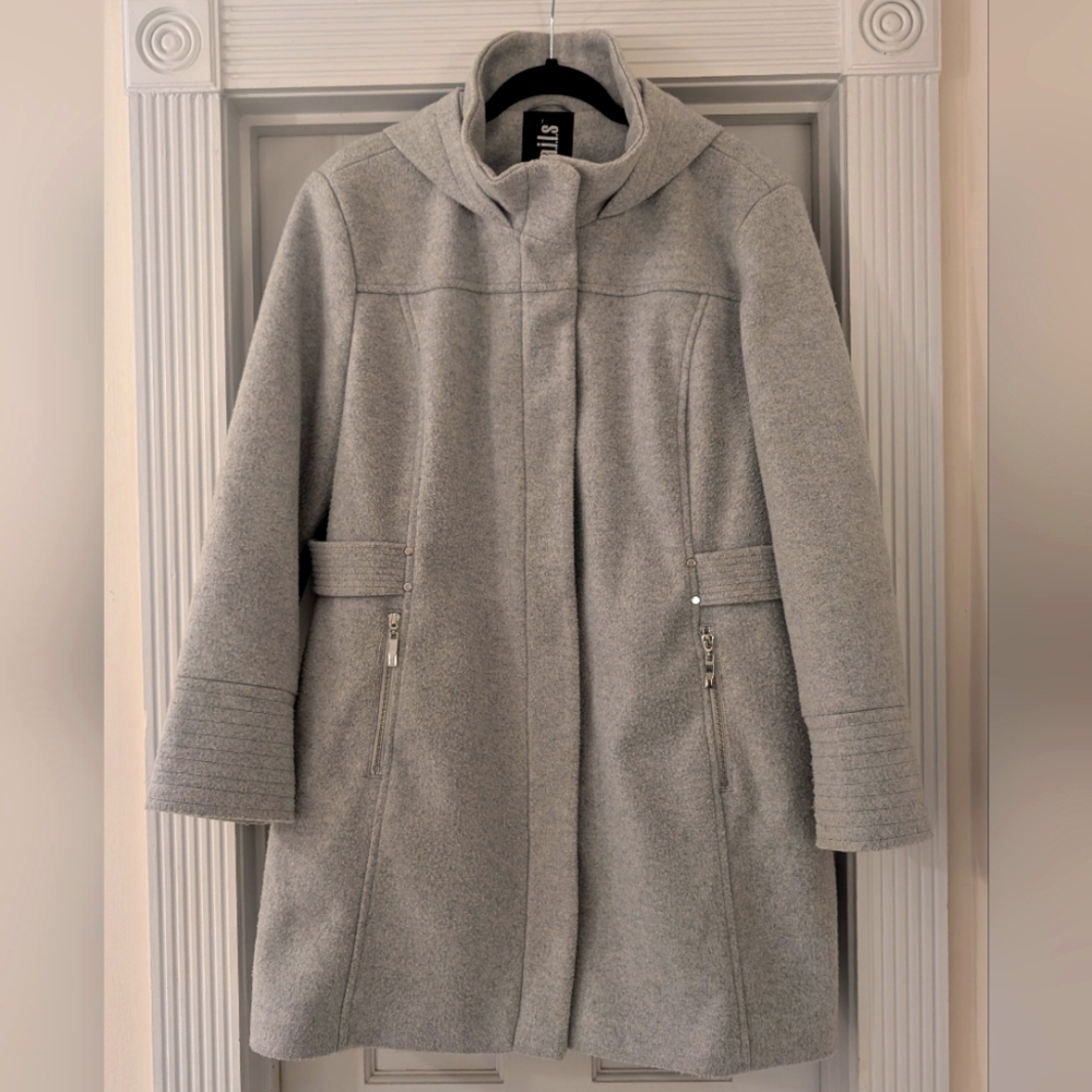 Details INTL Polyester Faux Wool Coat XXL